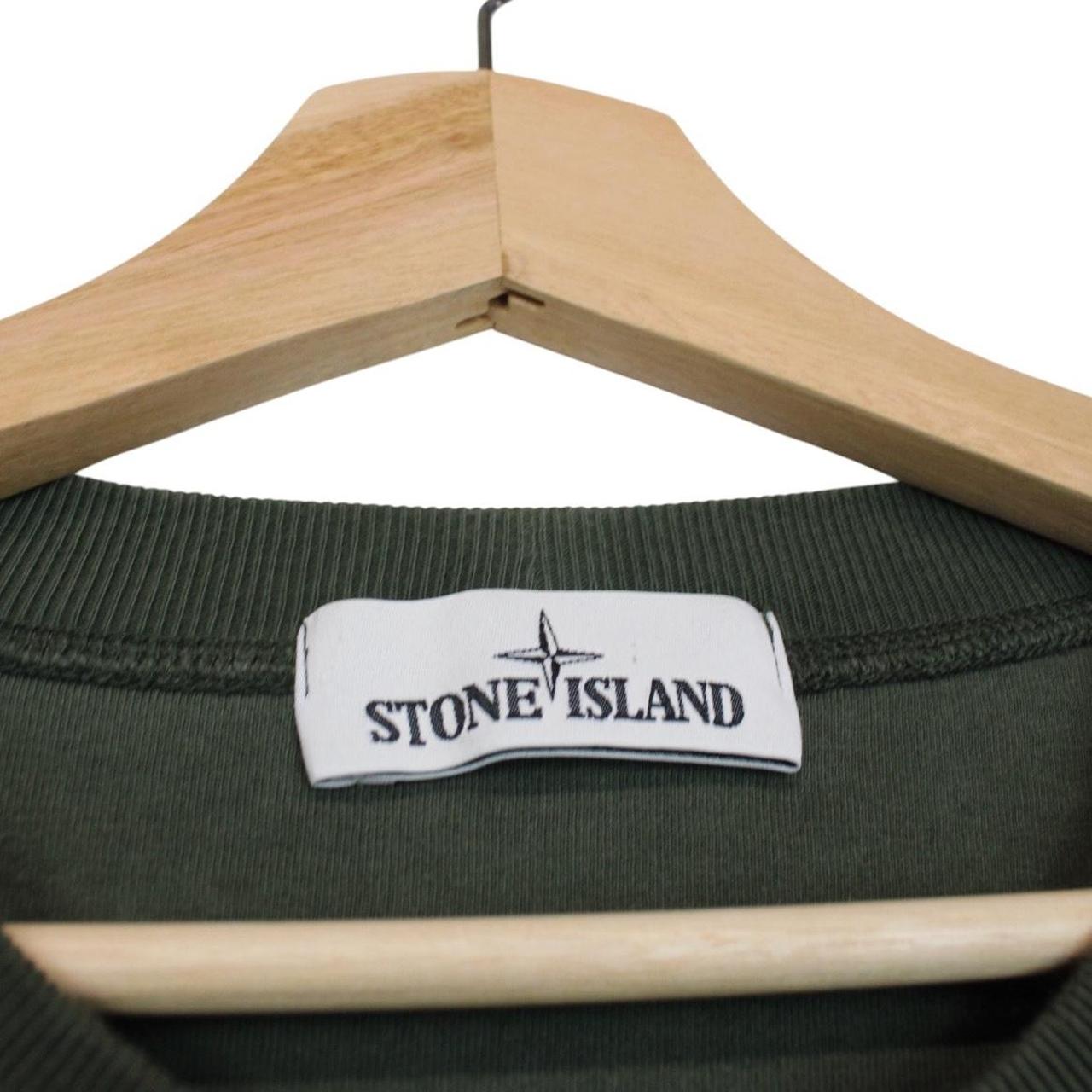 Stone Island AW 2020 Green Short Sleeve Cotton Compass Logo T-Shirt