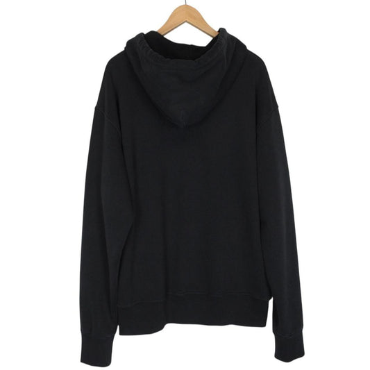 Maison Margiela MM6 Black Cotton Patch Hoodie Jumper