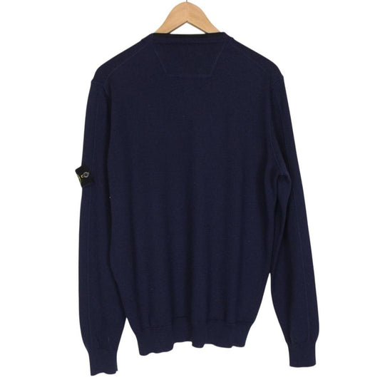 Stone Island AW 2016 Navy Blue Wool Knit Jumper