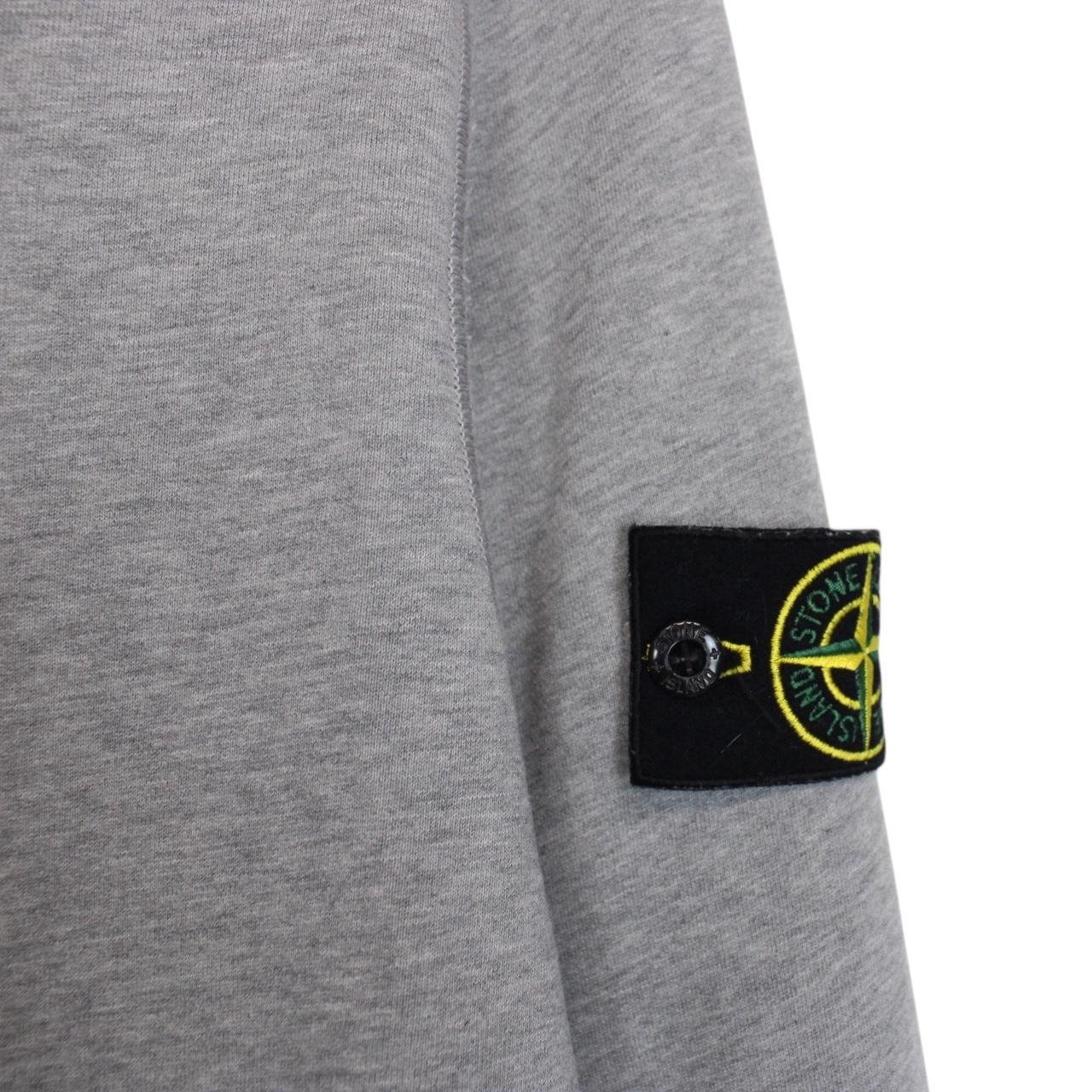 Stone Island SS 2021 Grey Cotton Hoodie Jumper