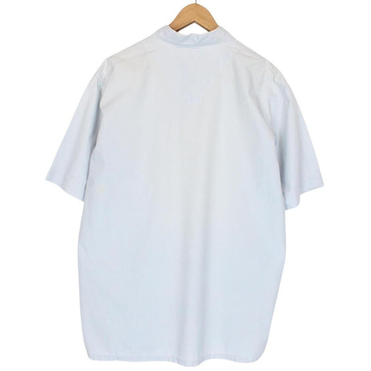 Vintage Stone Island SS 2001 Light Blue Short Sleeve Cotton Shirt