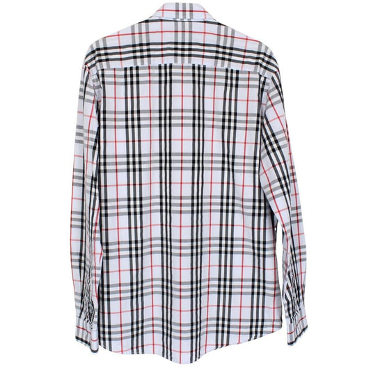 Burberry Light Blue Nova Check Long Sleeve Cotton Shirt
