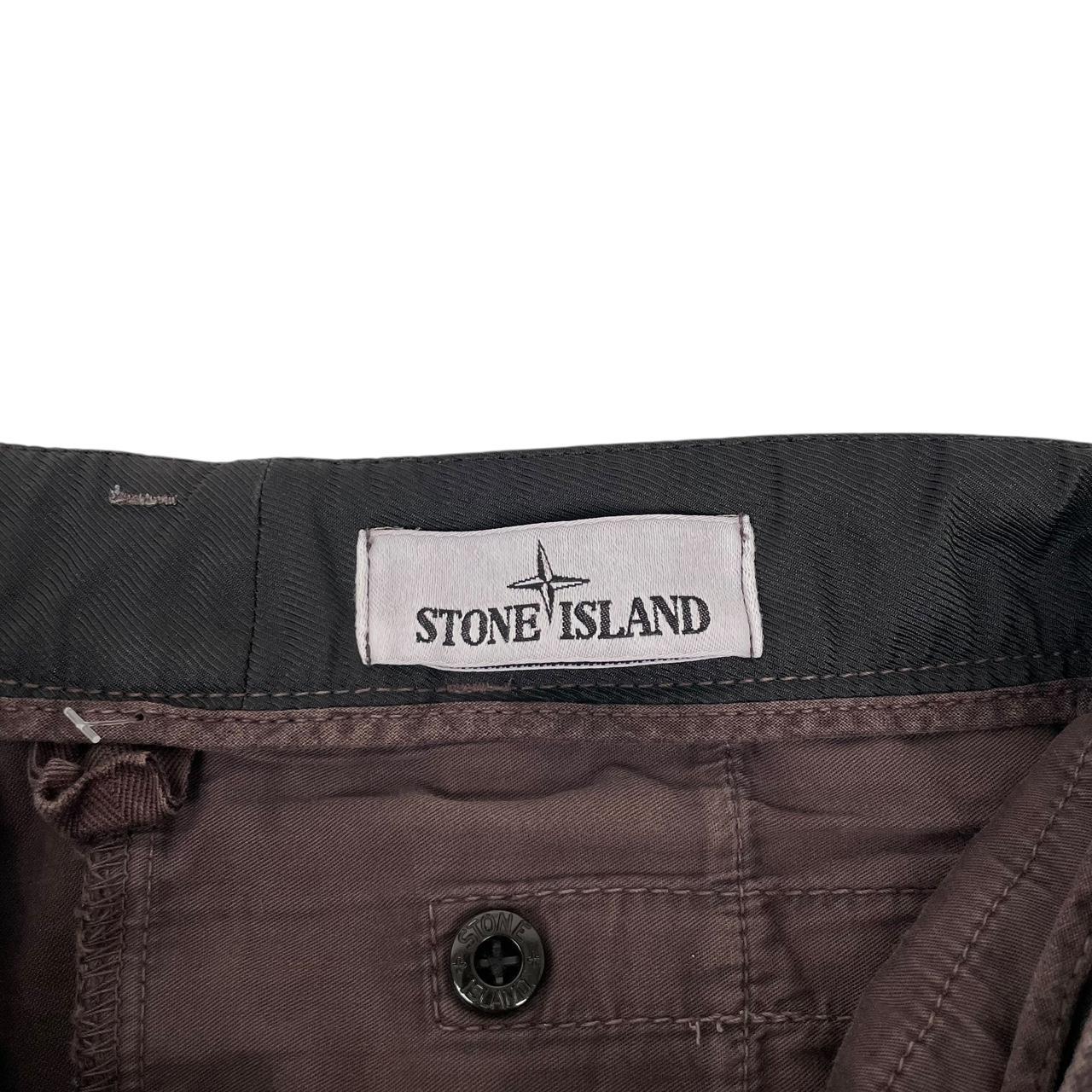 Stone Island AW 2021 Brown Skinny Fit Cargo Trousers