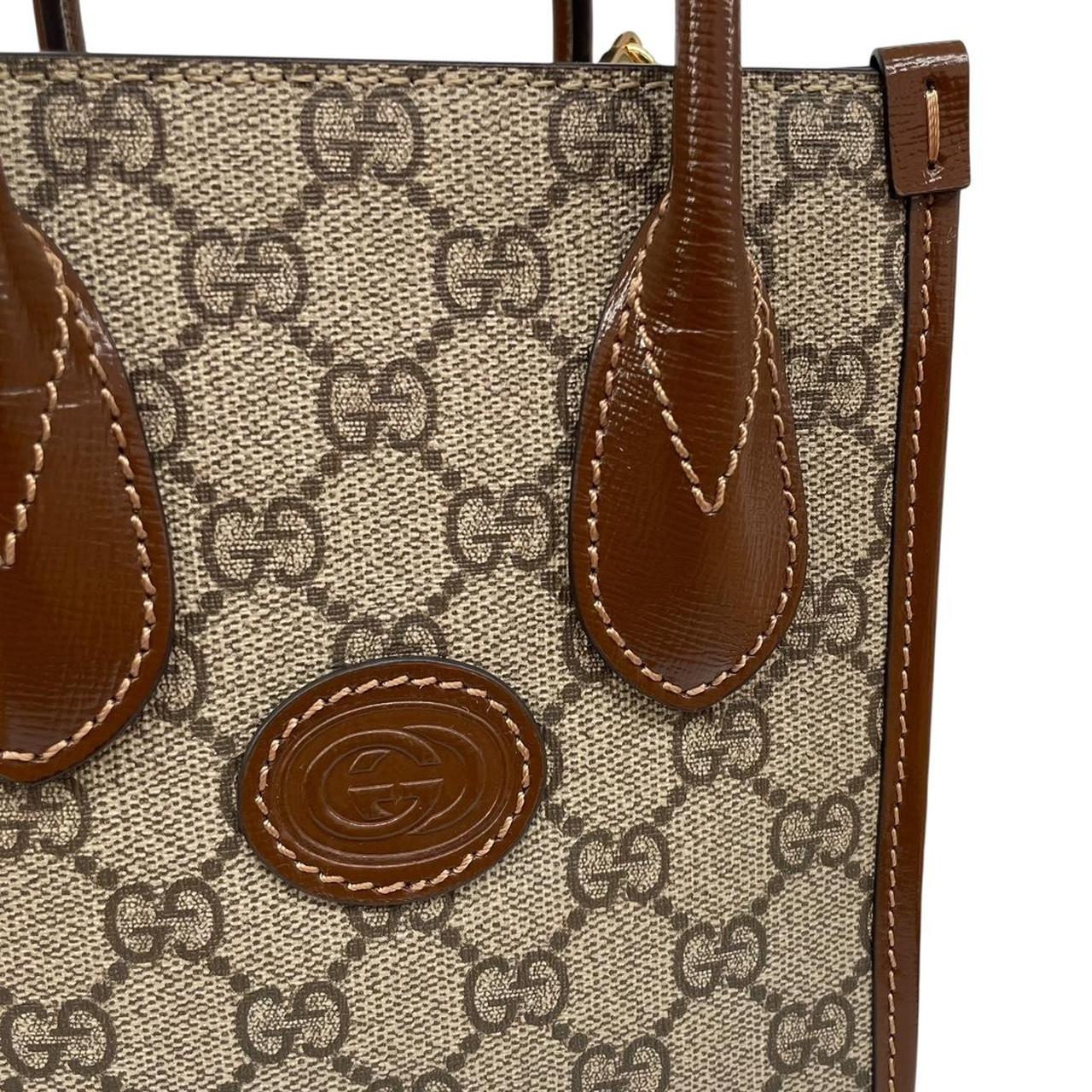Gucci Brown GG Supreme Monogram Canvas Mini Tote Bag