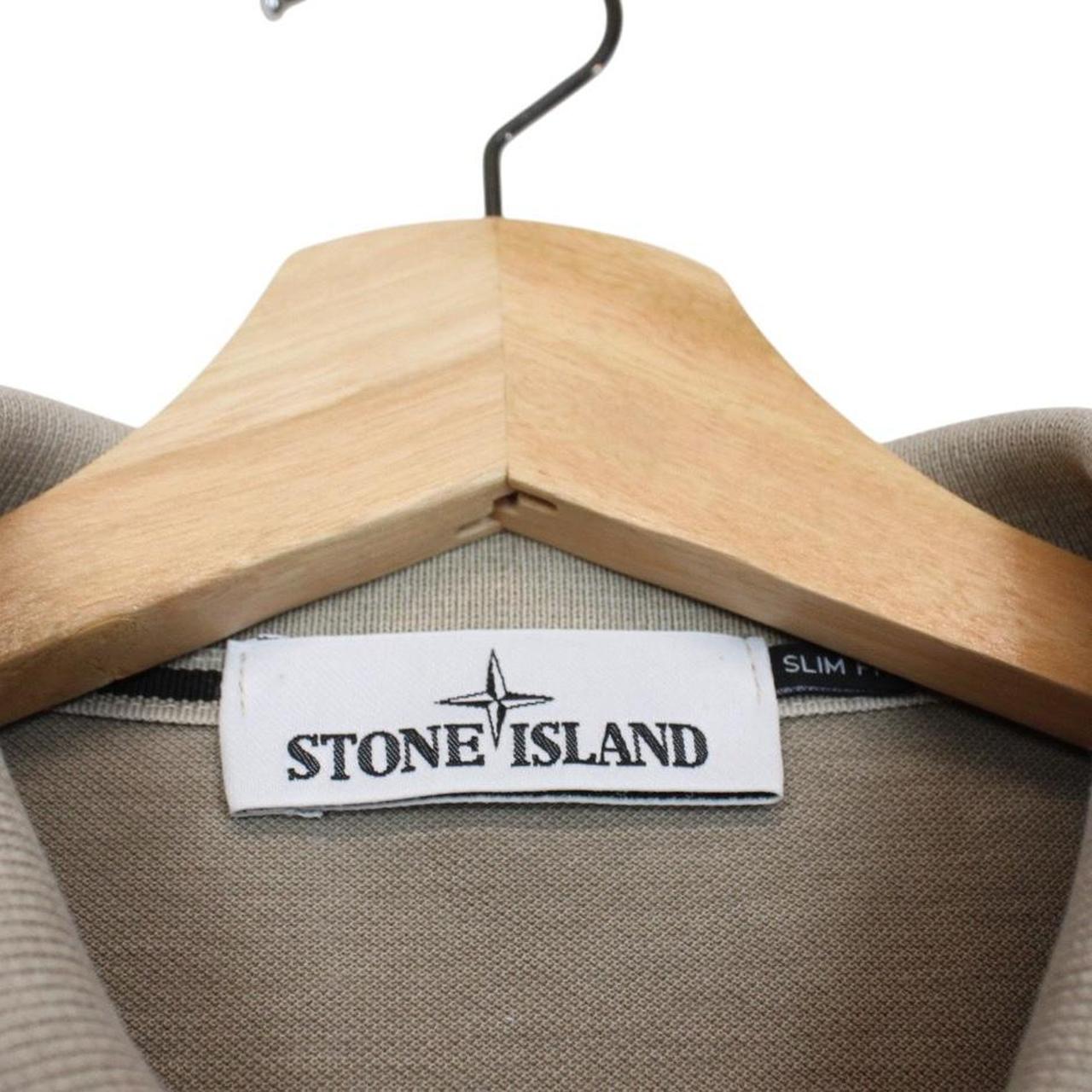 Stone Island SS 2016 Beige Short Sleeve Compass Cotton Polo Shirt