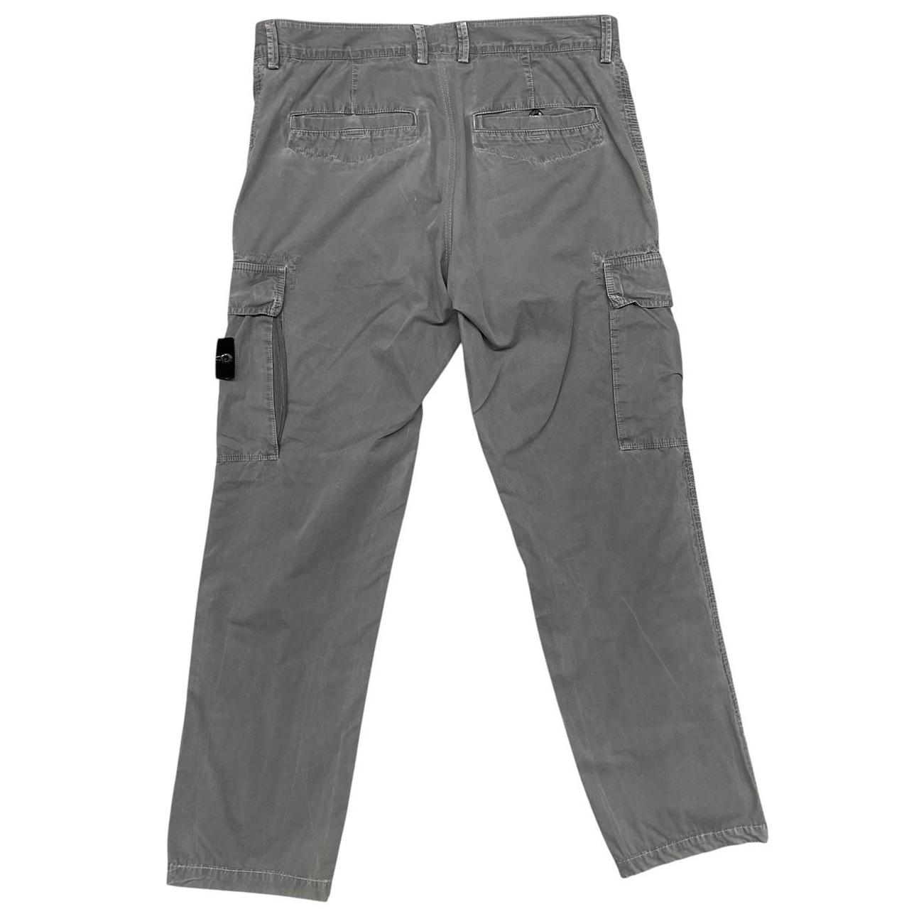 Stone Island Grey Slim Fit Cargo Trousers