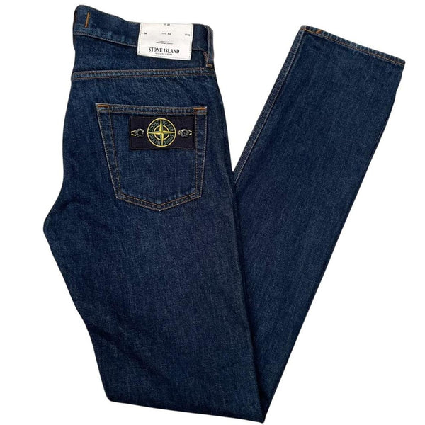 Stone Island SS 2017 Navy Blue Slim Fit Denim Jeans