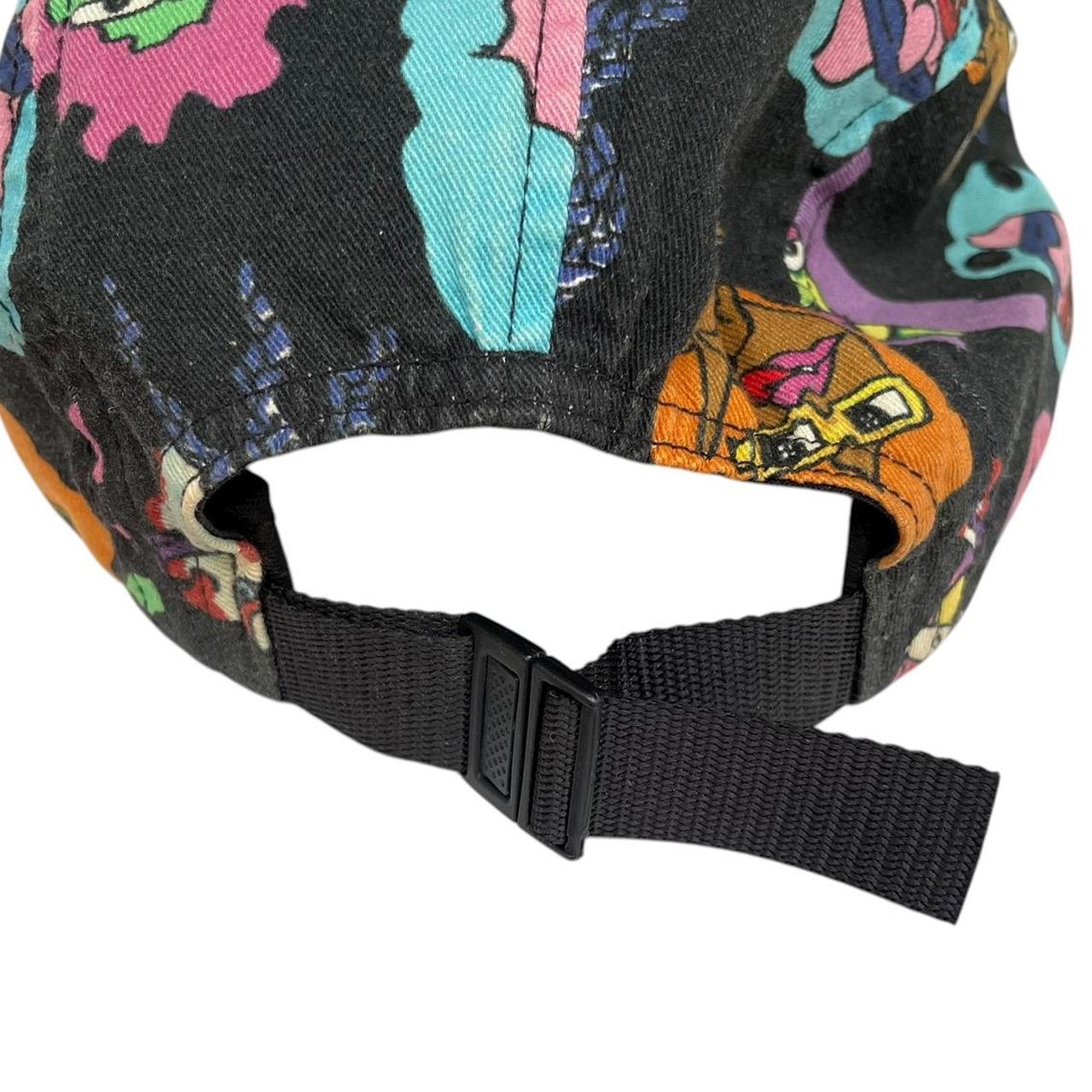 Supreme Black and Multicoloured Gonz Heads Camp 5 Panel Camp Baseball Cap