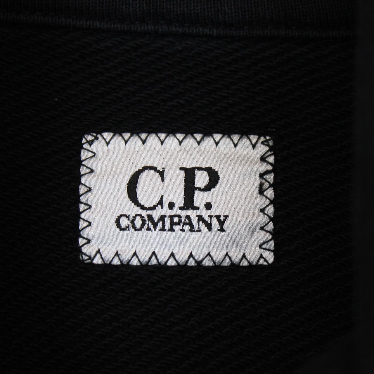 CP Company Black 1/4 Zip Lens Sweatshirt Jumper