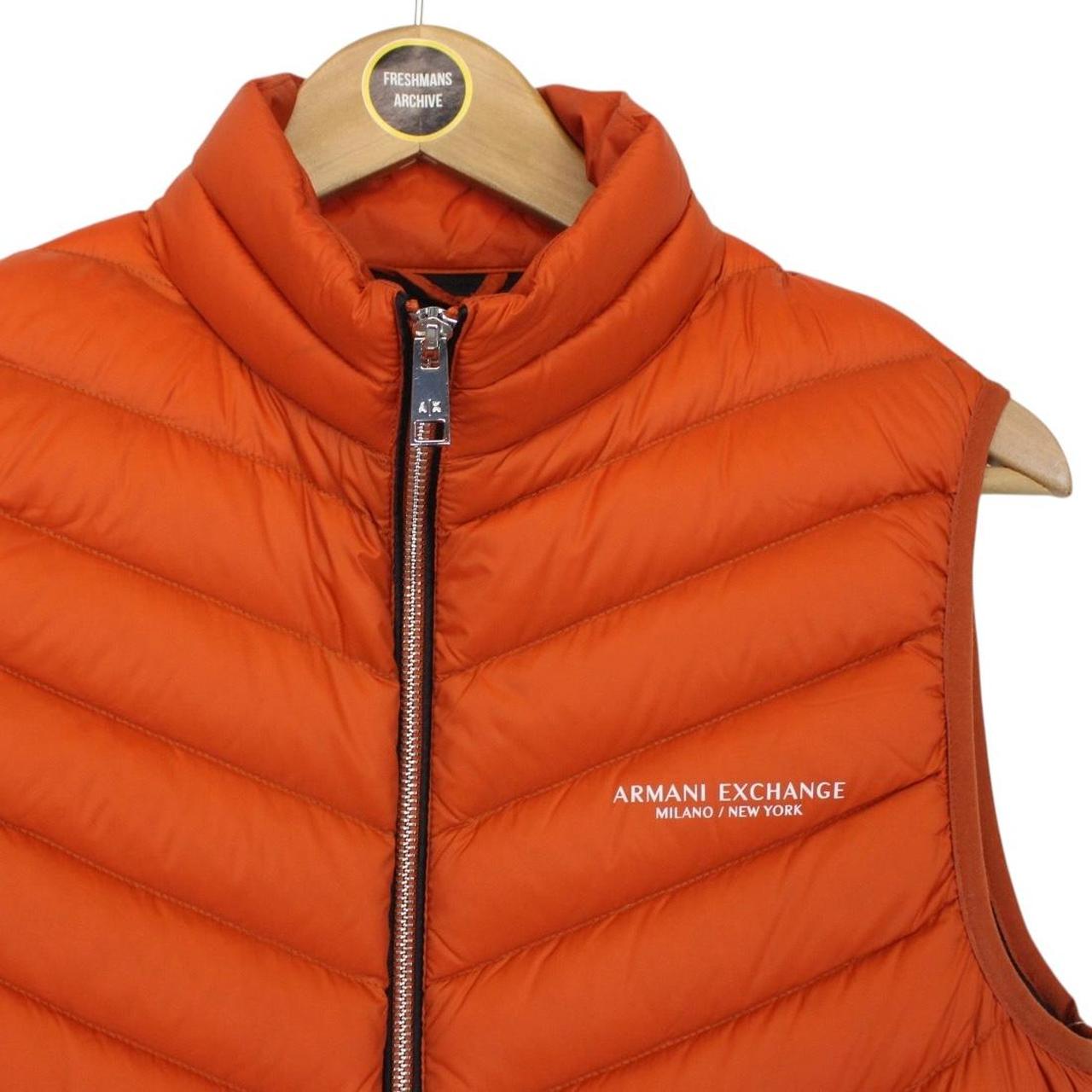 Armani Exchange Orange Nylon Down Gilet / Bodywarmer Jacket