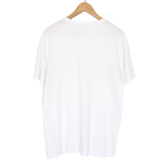 Moncler Maglia White Embossed Logo Short Sleeve T-Shirt