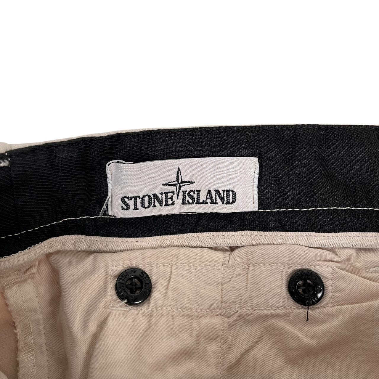 Stone Island SS 2020 Beige Skinny Fit Cargo Trousers