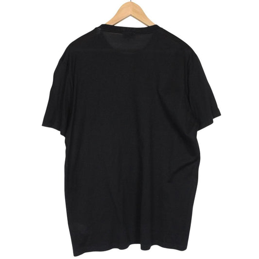 Lanvin Black and White Spider Print Short Sleeve Cotton T-Shirt