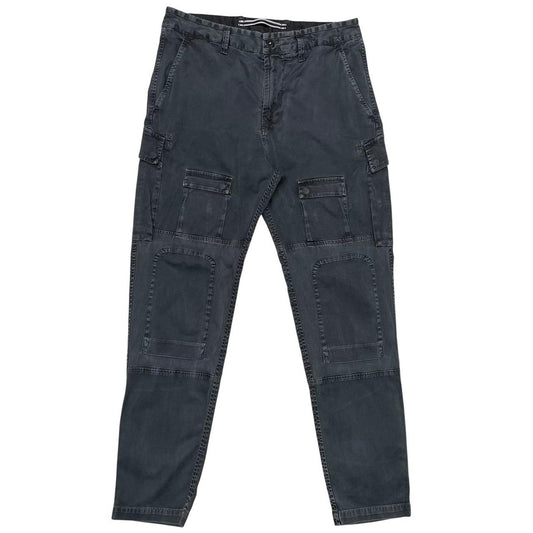 Stone Island AW 2022 Washed Black RE-T Fit Cargo Trousers