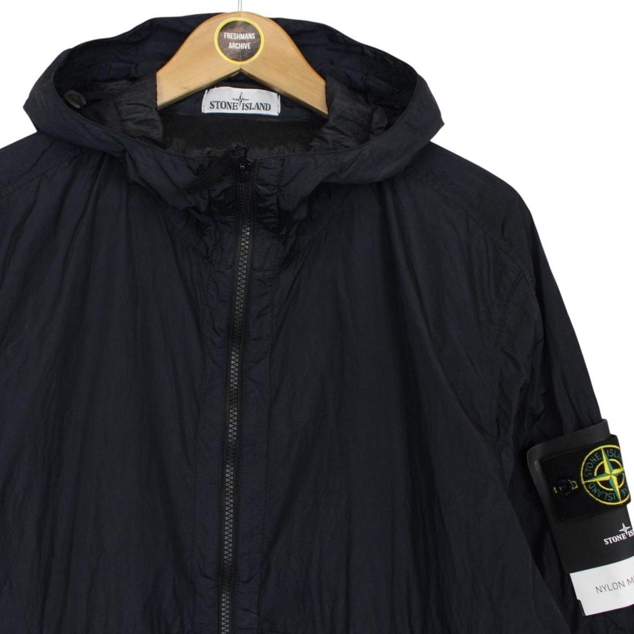 Stone Island SS 2018 Nylon Metal Watro Navy Blue Hooded Jacket