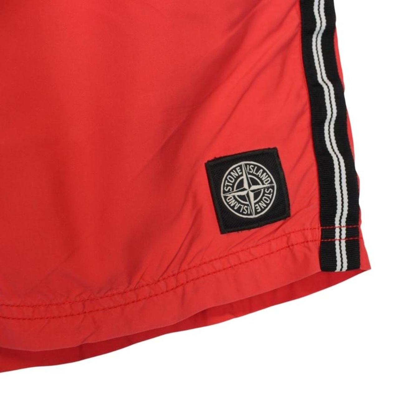 Stone Island SS 2013 Red Brushed Nylon Swim Shorts