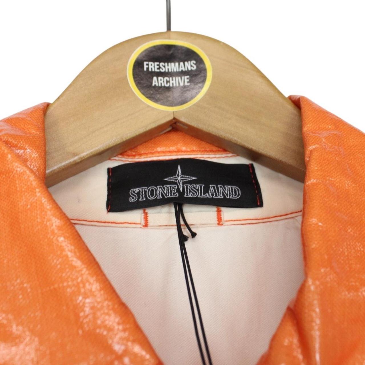 Stone Island Shadow Project SS 2022 Orange Glass Linen-TC Jacket
