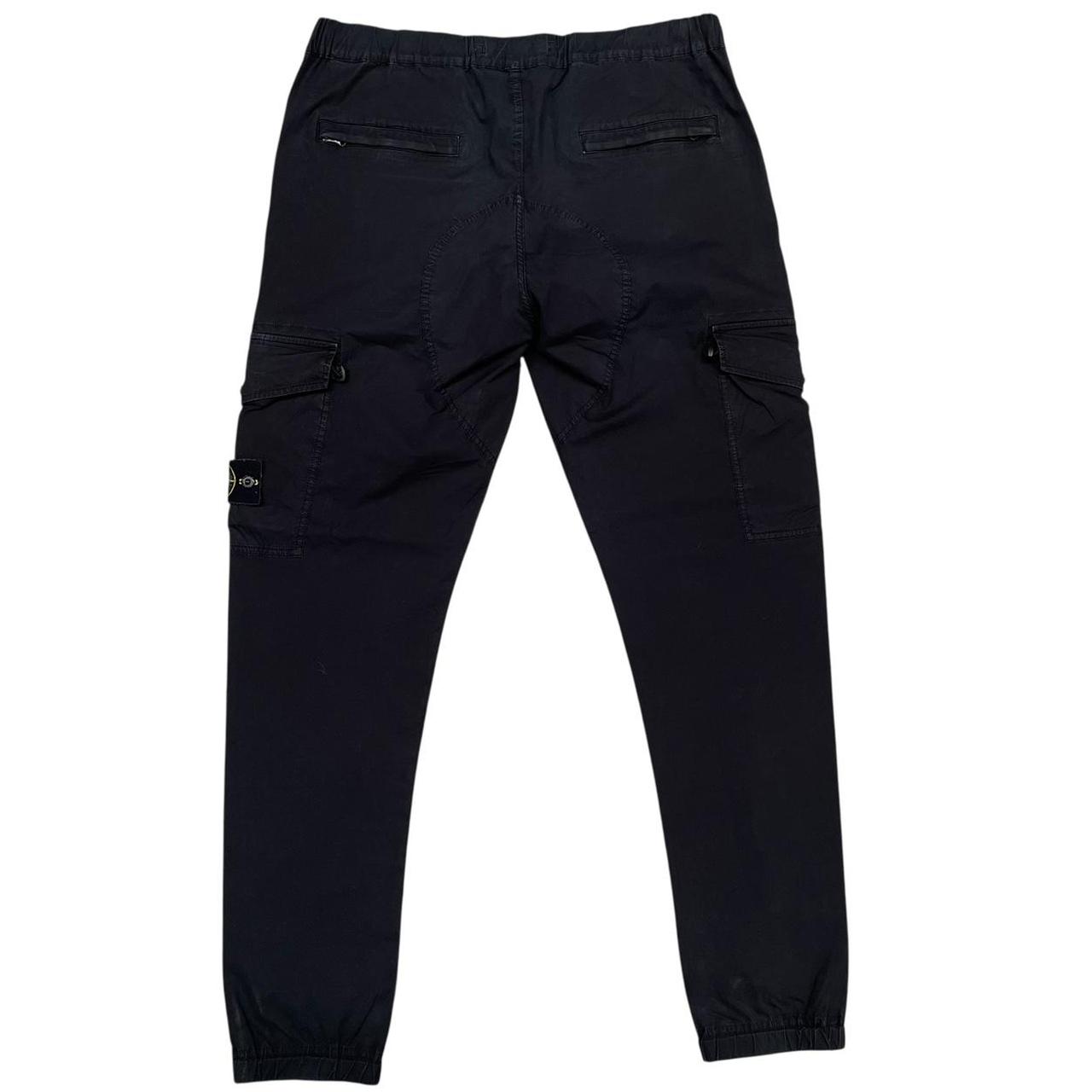 Stone Island SS 2018 Black RE-T Fit Cargo Trousers