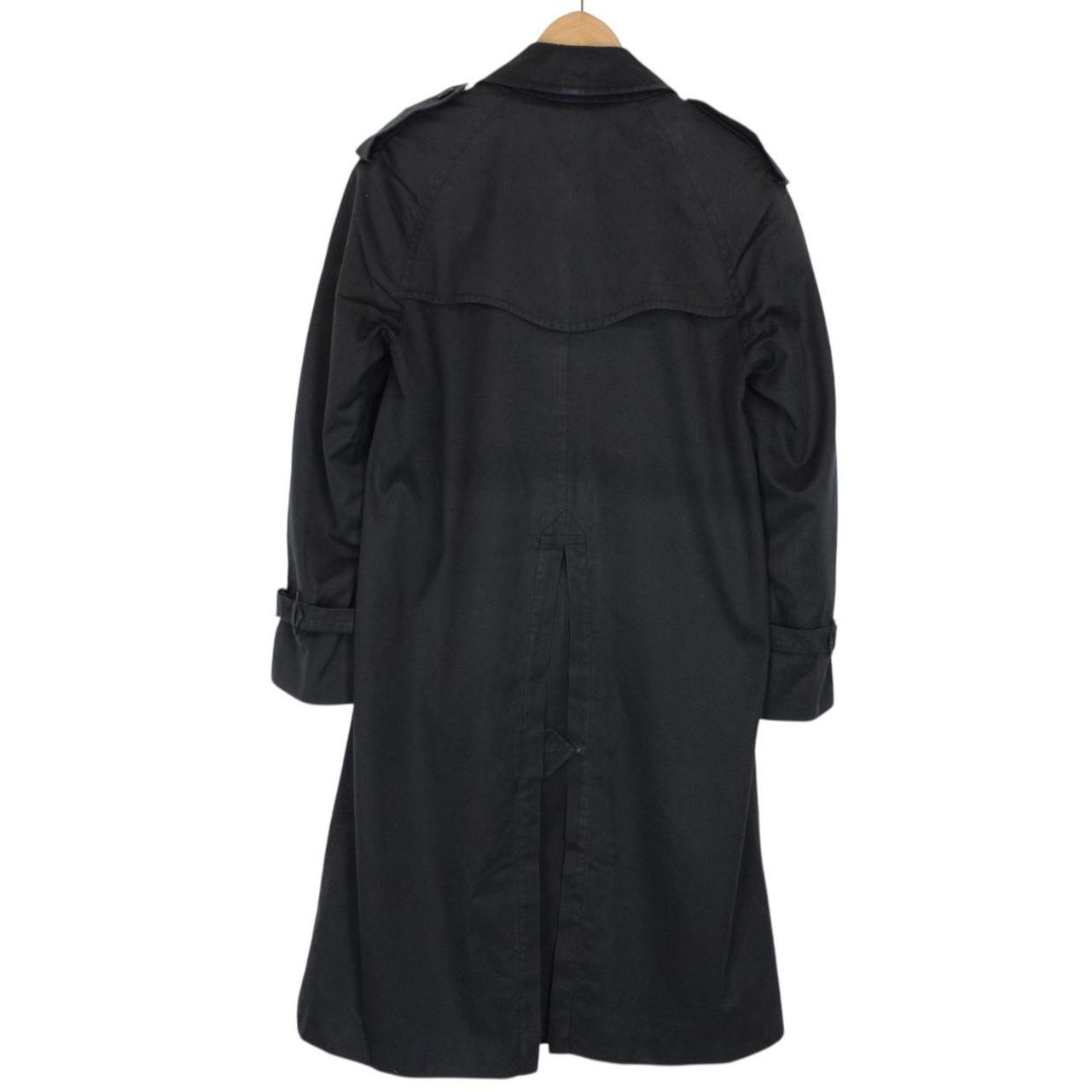 Vintage 90s Burberry Black Double Breasted Trench Coat