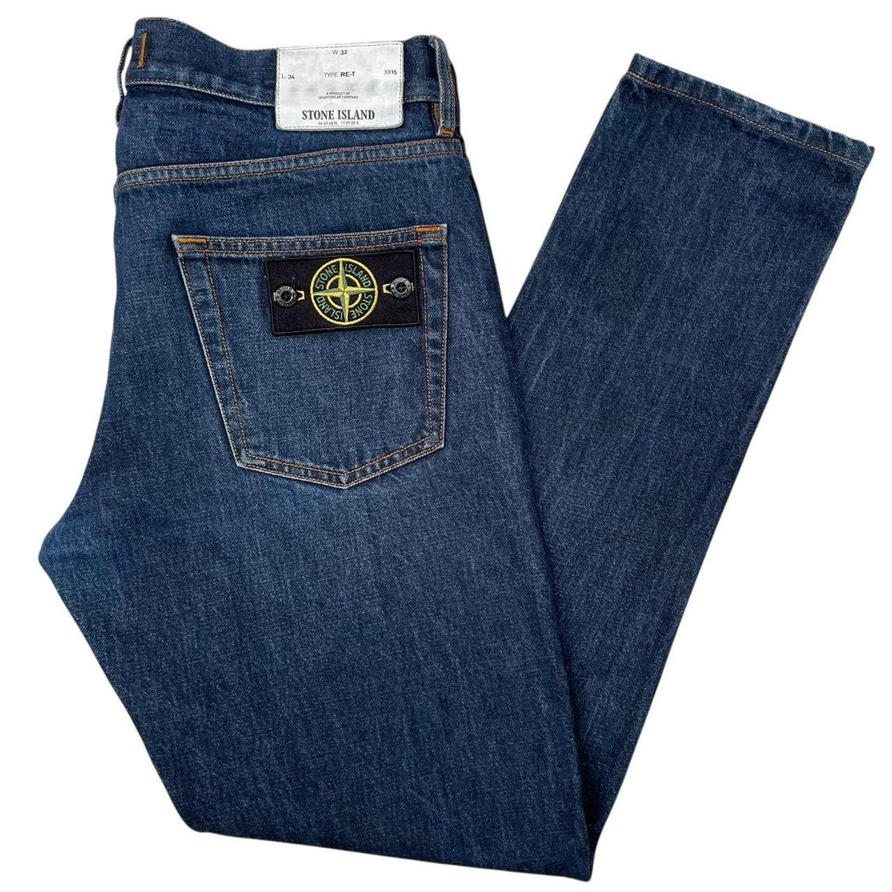 Stone Island SS 2017 Navy Blue RE-T Fit Denim Jeans