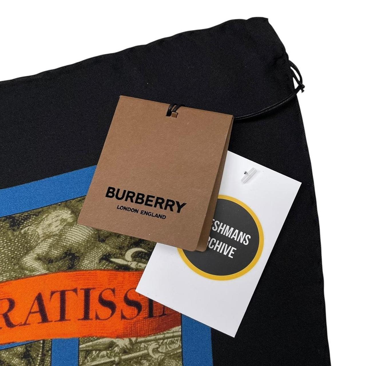 Burberry Multicoloured Society Map Silk Square Scarf