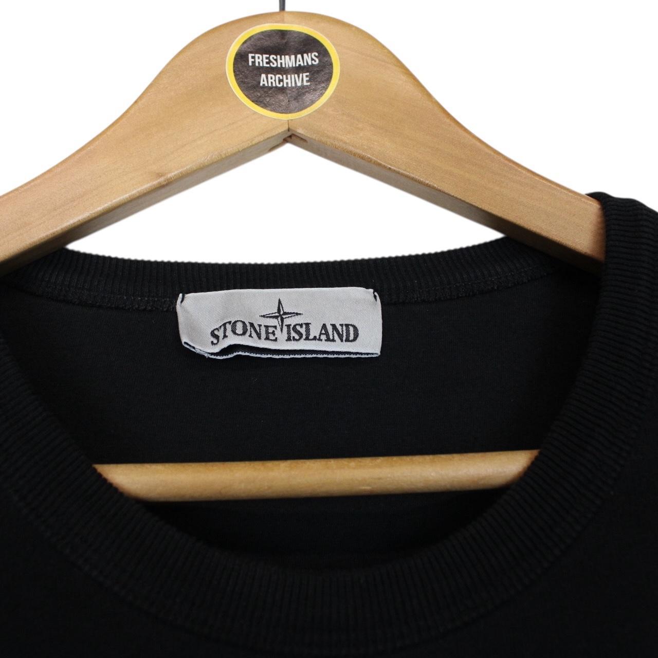 Stone Island AW 2023 Black Cotton Sweatshirt Jumper