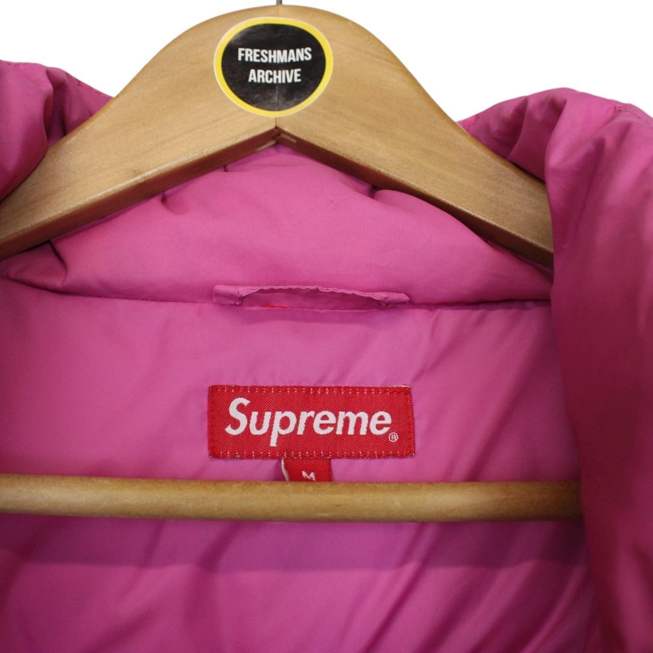 Supreme SS18 Multicoloured Full Zip Logo Gradient Puffer Jacket