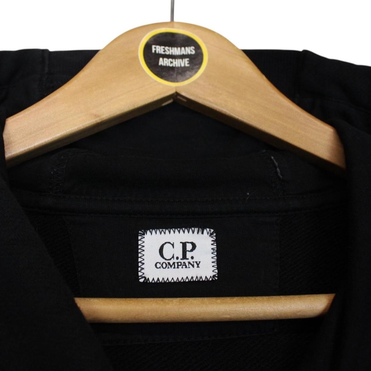 CP Company Black Goggle Lens Cotton Hoodie Jumper
