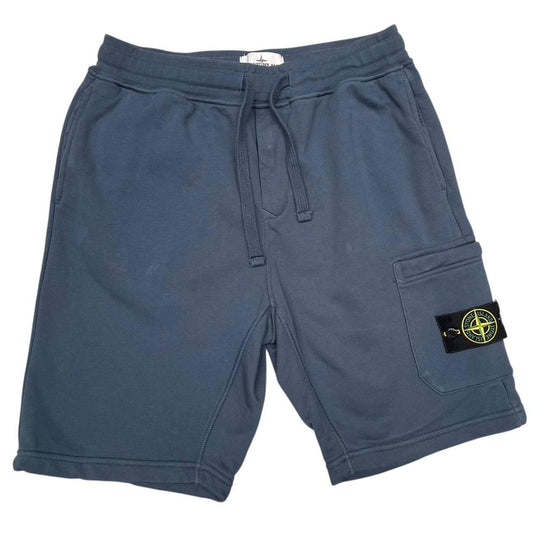 Stone Island SS 2020 Navy Blue Cotton Jogger Shorts
