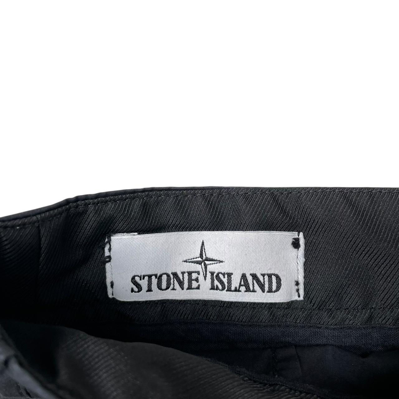 Stone Island SS 2021 Black Bermuda Cotton Cargo Shorts