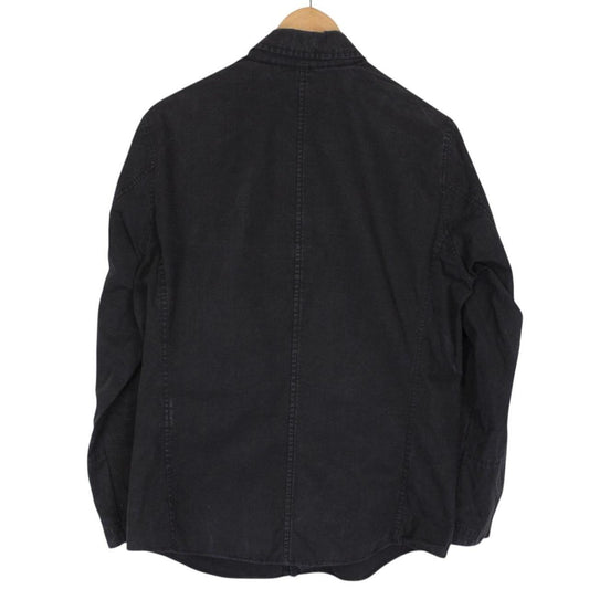 Vintage Stone Island SS 2007 Black Full Zip Cotton Overshirt Jacket