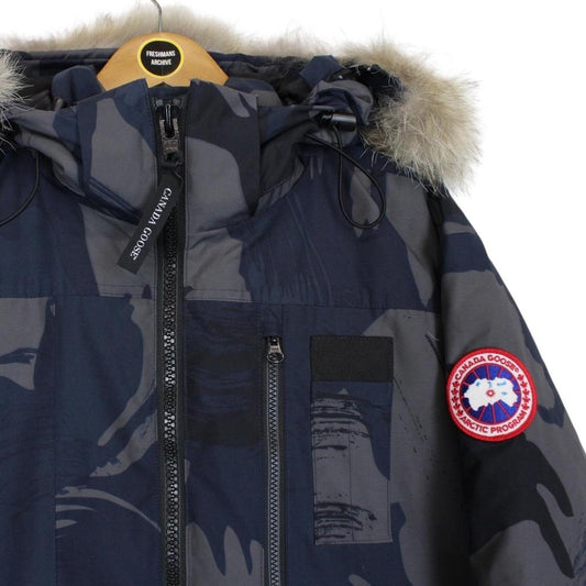 Canada Goose Blue Camo Borden Full Zip Down Jacket