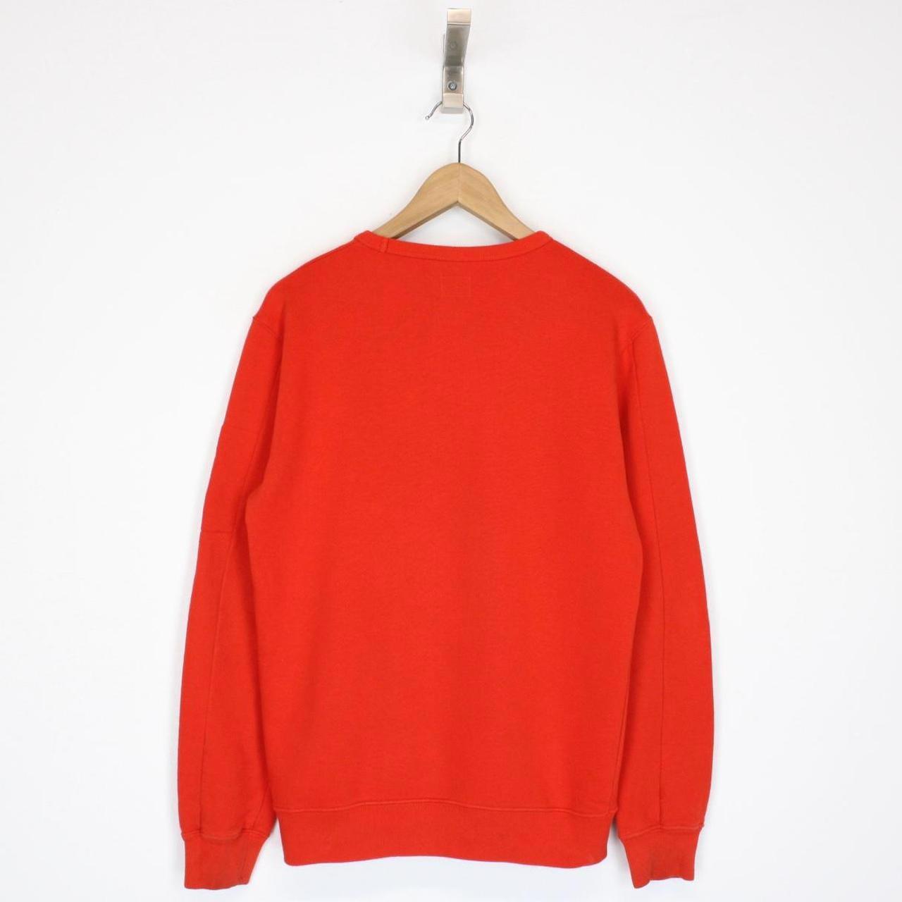 CP Company Red Goggle Lens Cotton Sweatshirt Jumper