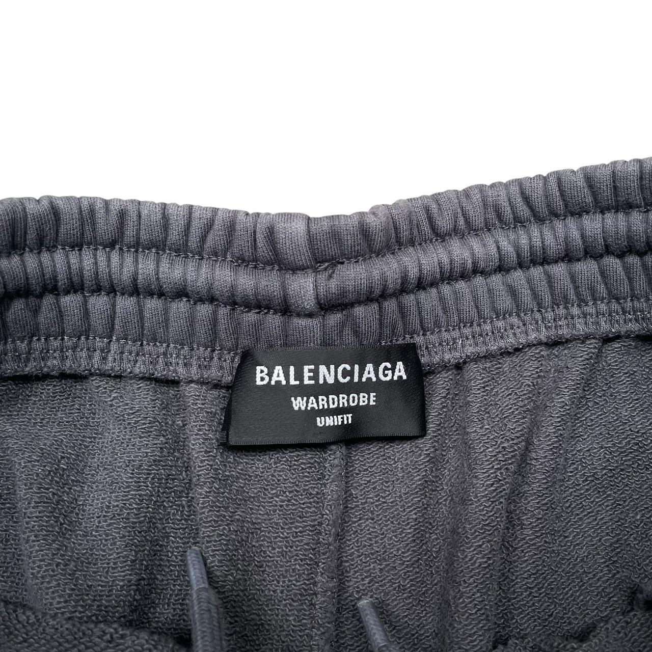 Balenciaga Grey Political Campaign Cotton Jogger Shorts