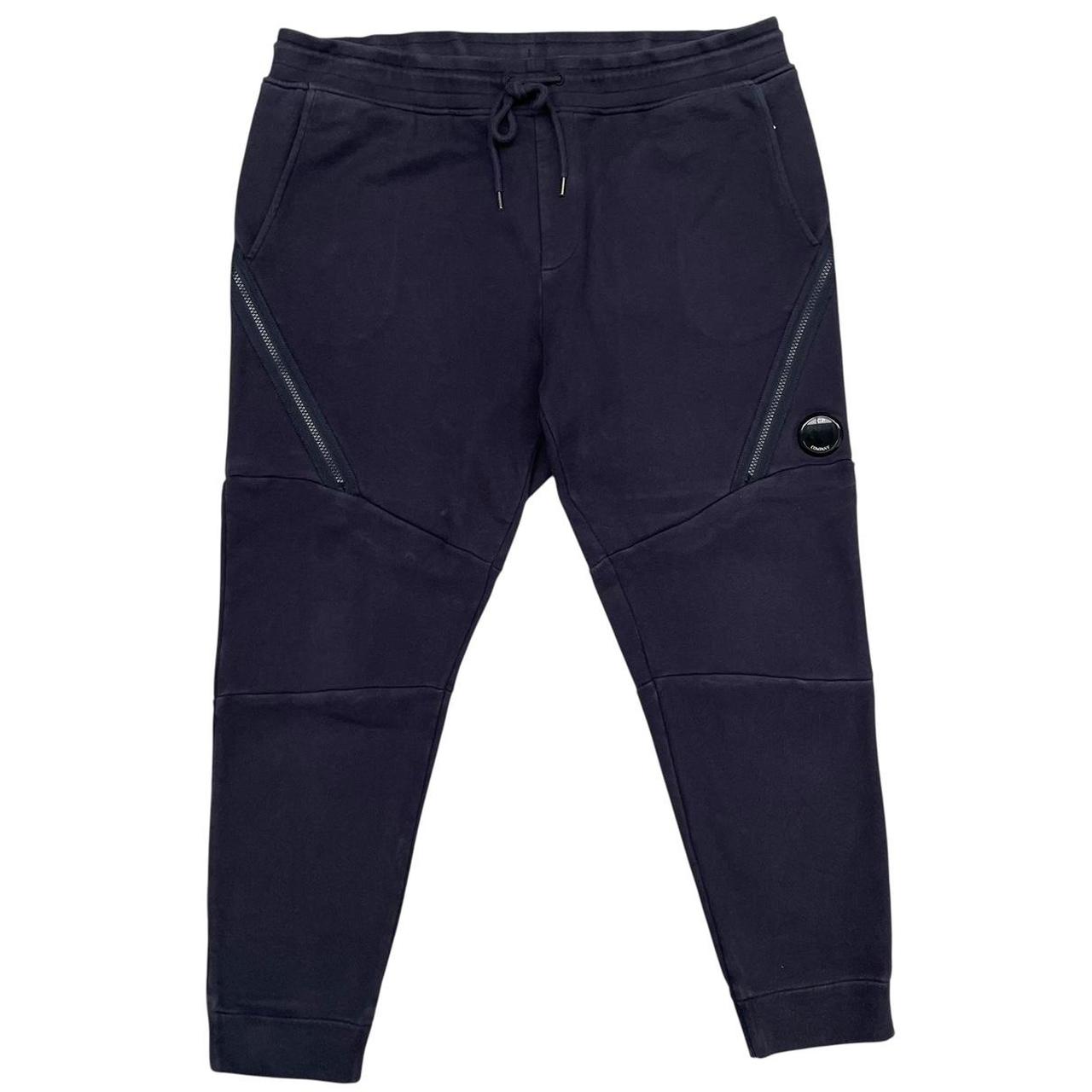 CP Company Navy Blue Goggle Lens Cotton Tracksuit Bottoms / Joggers