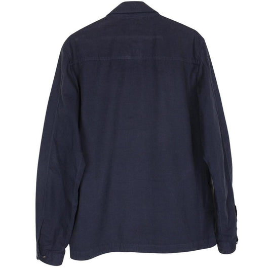 CP Company Navy Blue Full Zip Lens Overshirt Jacket