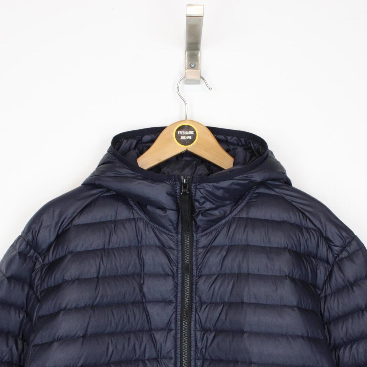 Stone Island AW 2022 Loom Woven Chambers R-Nylon Navy Blue Down Jacket