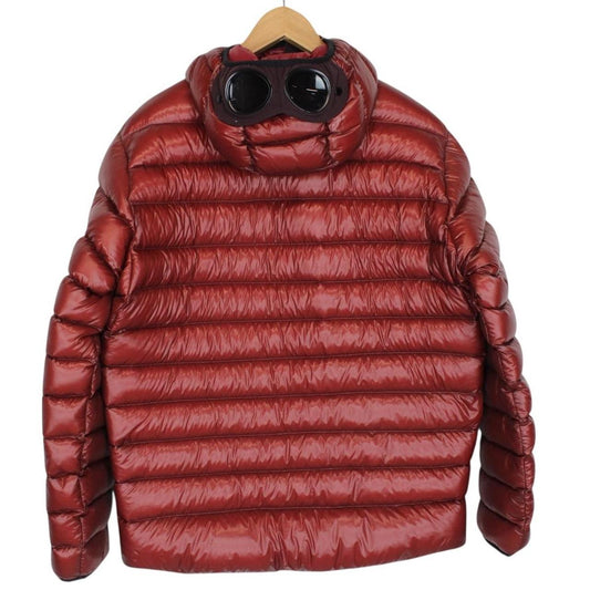 CP Company Kethcup Red DD Shell Nylon Goggle Down Jacket
