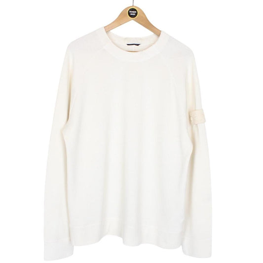 Stone Island Ghost SS 2024 Cream Cotton Sweatshirt Jumper