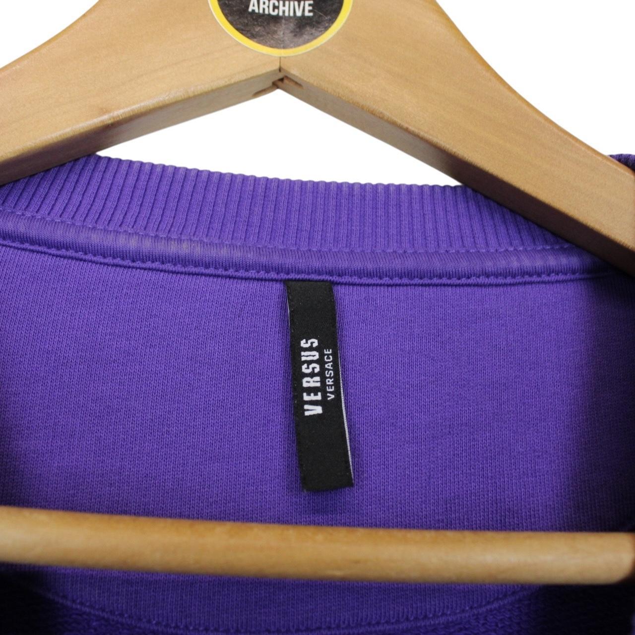 Versus Versace Purple Cotton Sweatshirt Jumper