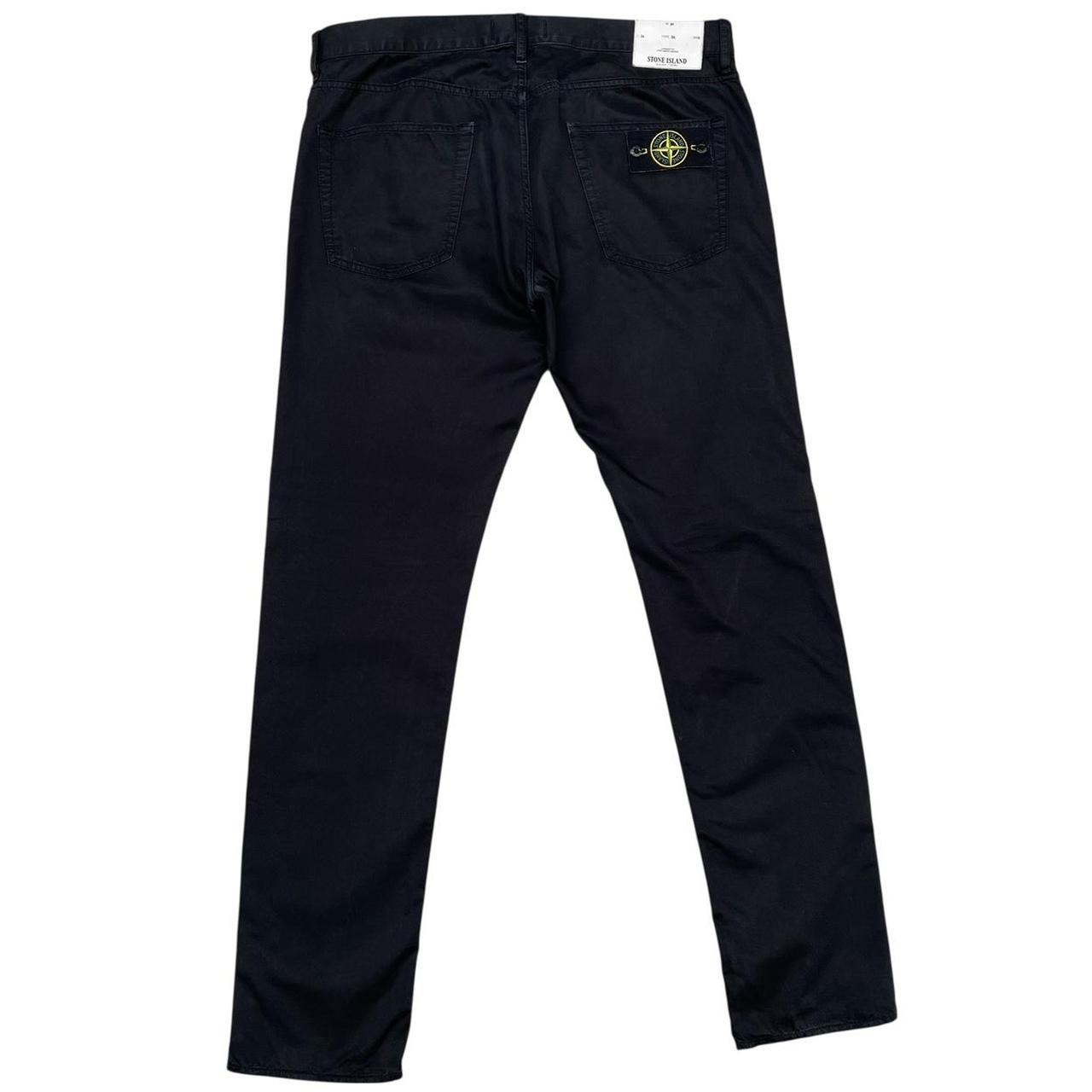 Stone Island AW 2017 Black Slim Fit Cotton Trousers