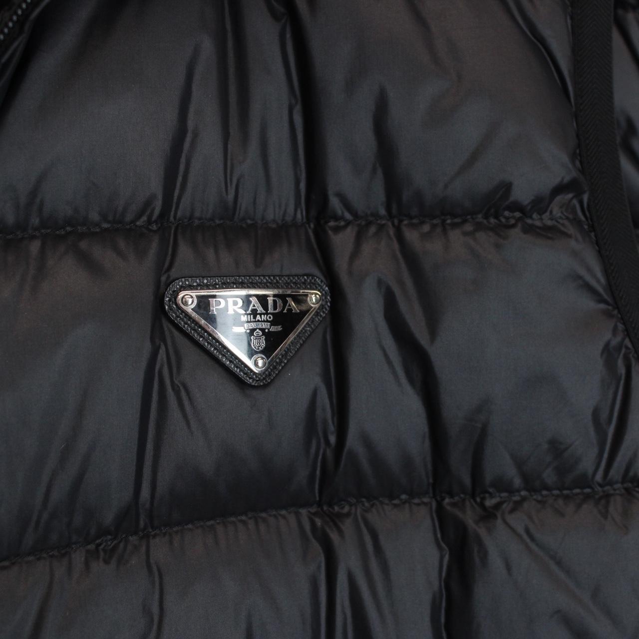 Prada Black Full Zip Nylon Down Gilet / Bodywarmer