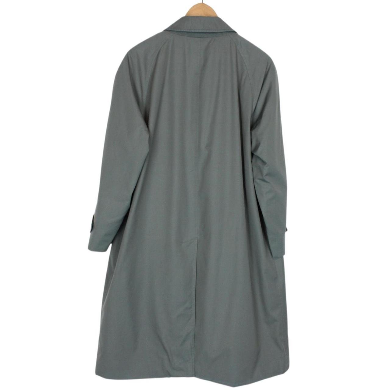 Vintage 90s Burberry Blue Single Breasted Trench Coat