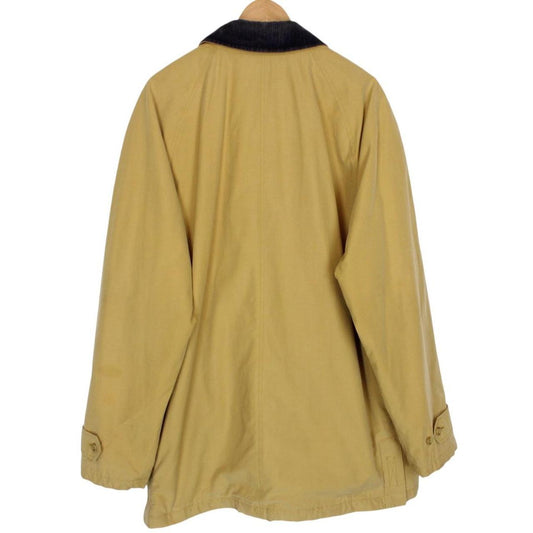 Vintage 90s Burberry Mustard Yellow Nova Check Lined Quilted Coat