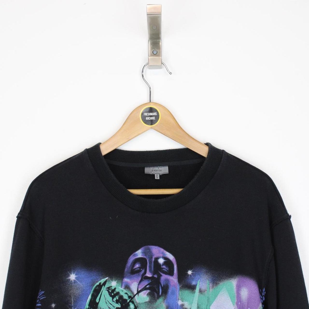 Lanvin Black and Multicoloured Planet Scene Print Sweatshirt Jumper
