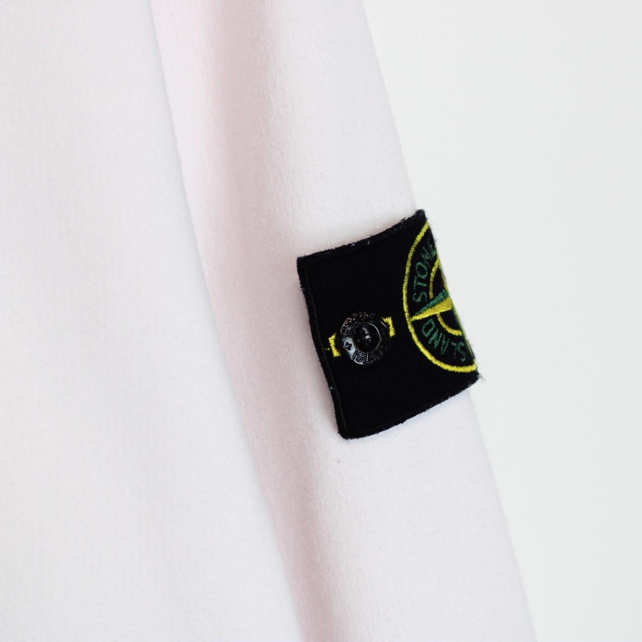 Stone Island AW 2021 White Cotton Sweatshirt Jumper