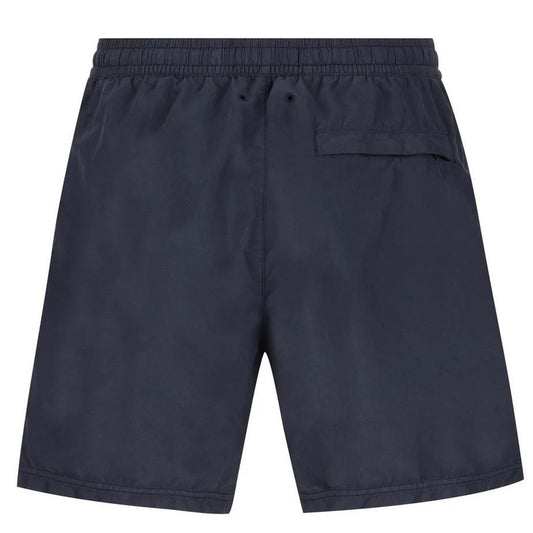 Stone Island SS26 Navy Blue Brushed Nylon Mid-Length Swim Shorts