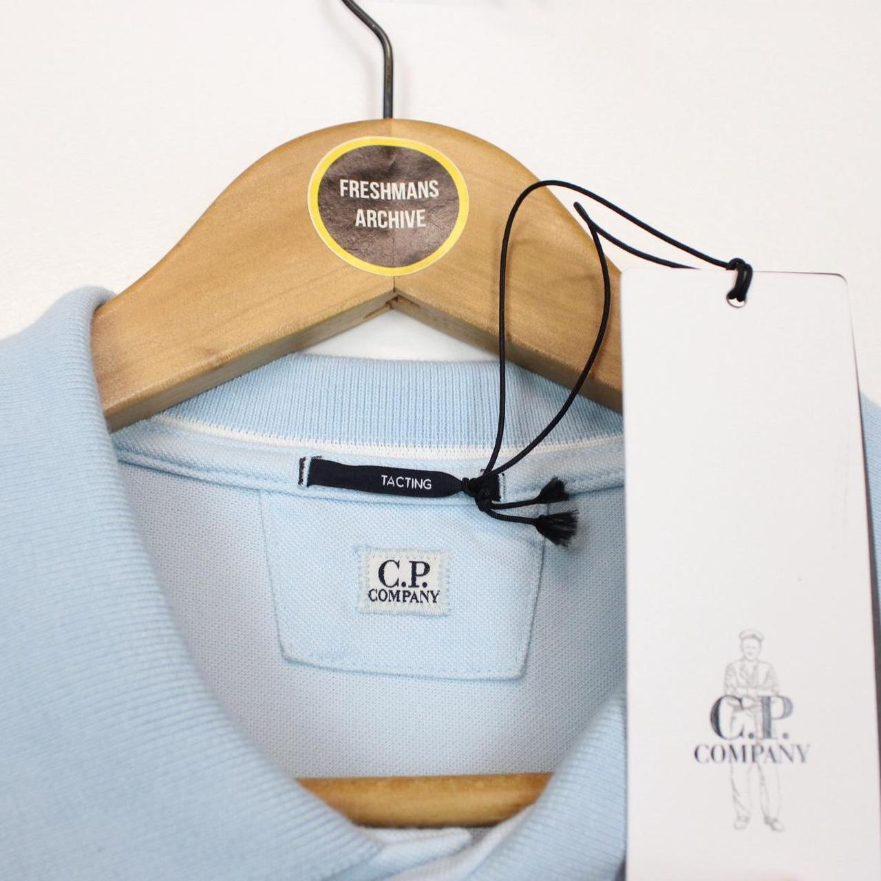 CP Company Light Blue Short Sleeve Tacting Piquet Polo Shirt