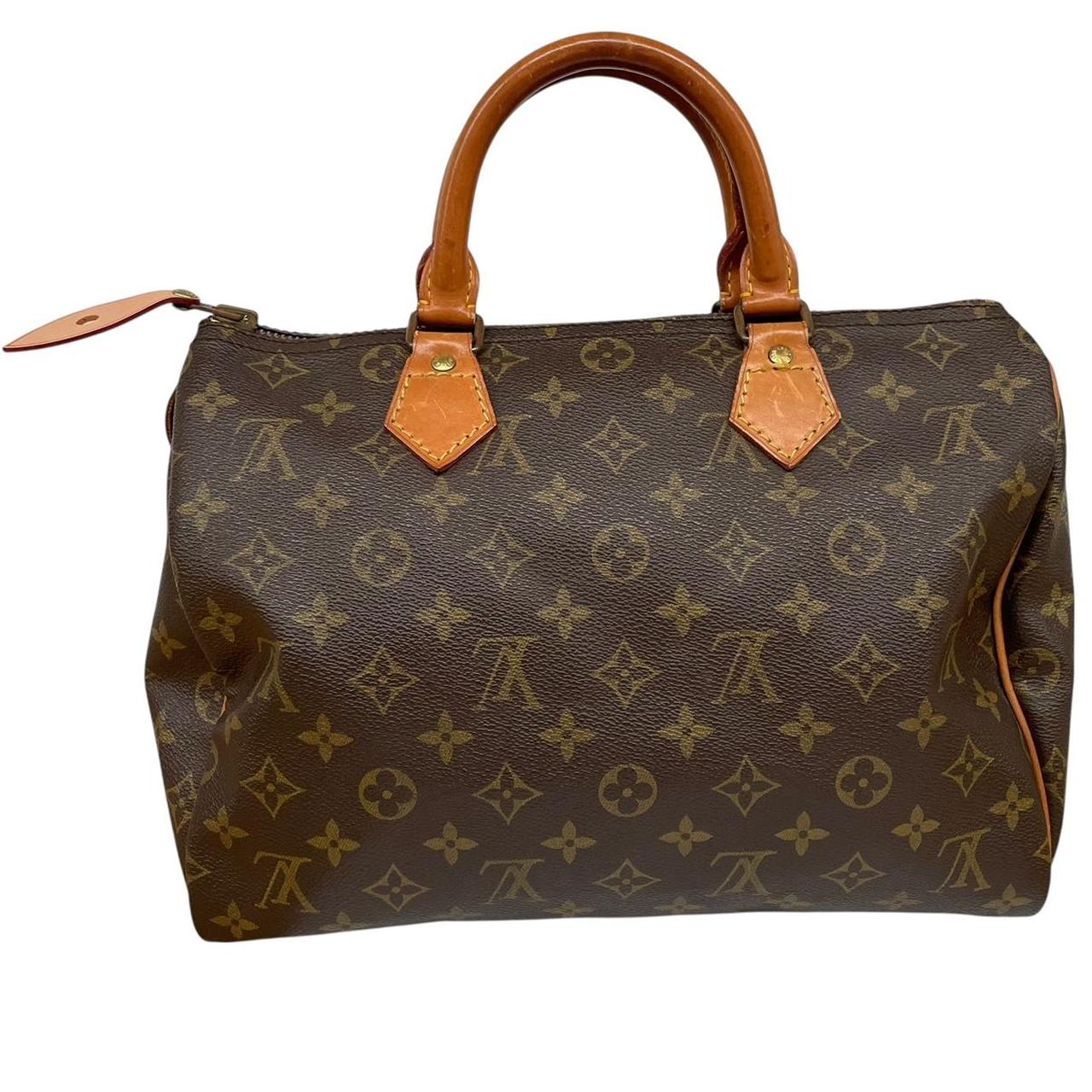 Vintage Louis Vuitton 1983 Speedy 30 Brown and Beige Monogram Coated Canvas Bag