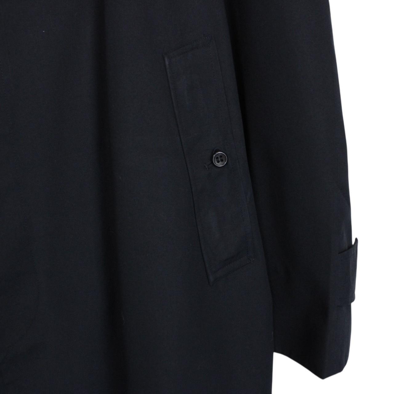 Vintage 90s Burberry Navy Blue Single Breasted Trench Coat